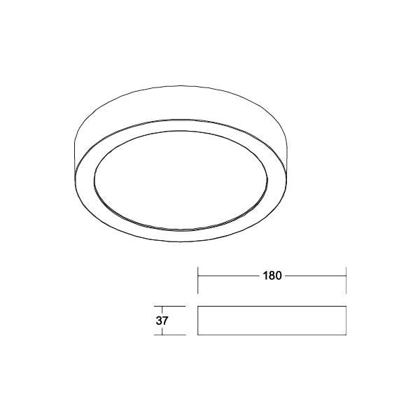 Brumberg Leuchten - Downlight/Strahler/Flutlicht LED-Anbaupanel 12245073