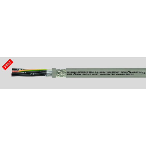 Klimaprime - Energiekabel < 1 kV, für ortsveränderlichen Einsatz HEL MEGAFLEX 500-C 7G0,7 MEGAFLEX 500-C 7G0,7 5 Halofr-EMVSteuerlt