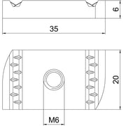 OBO Bettermann - Gleitmutter MS41SN M6 A4 M6, für Profilsch. − 50 Stück