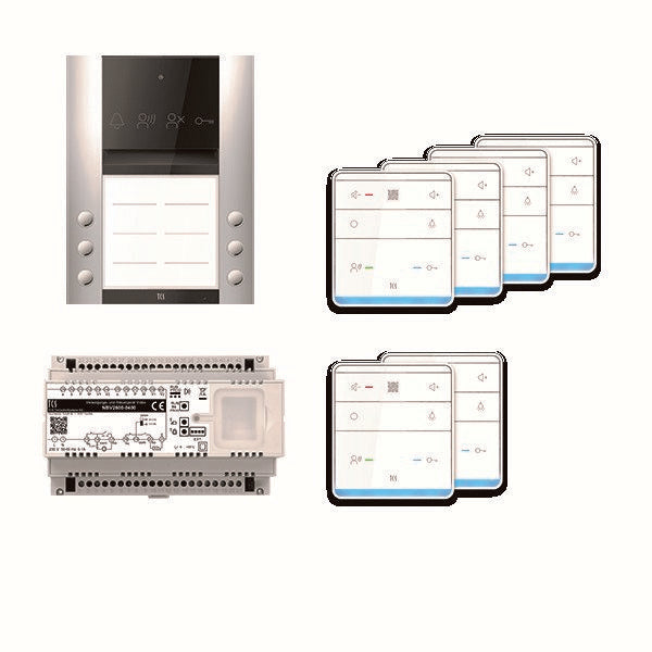 TCS Tür Control - Türsprech-Set audio:pack PRO AP PAAF062/007 6 Wohneinheiten