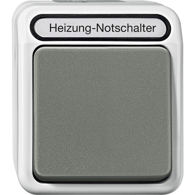 Merten - Installationsschalter Heizungs-Notschalter MEG3448-8029 1-polig, lichtgrau