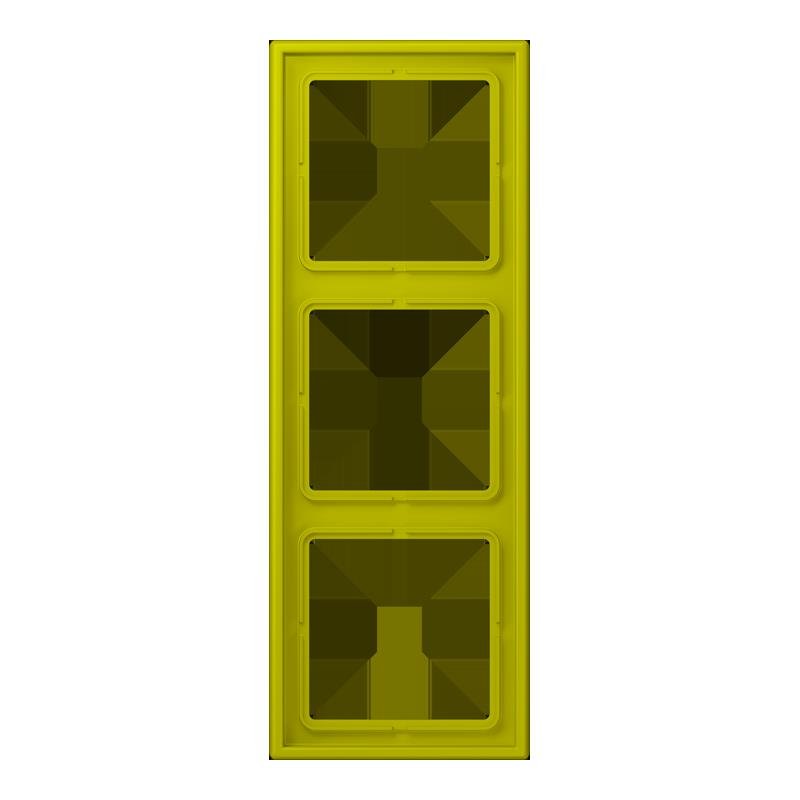 Jung - Abdeckrahmen Rahmen 3-fach LC 983 249 vert olive vif