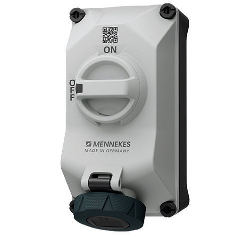 Mennekes - CEE-Steckdose abschaltbar, abgesichert (IEC 60309) Wandsteckdose 5602407H DUO 16A4P7h 500V