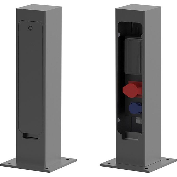 Leipziger Leuchten - Licht-/Energiesäule Elektroversorgungspoller 9.946.0983.101SC16 1xSchutzk. 250V/16A