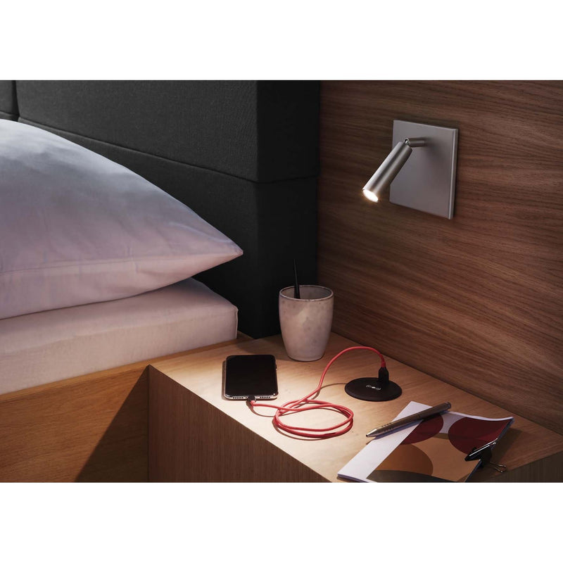 Hera - Decken-/Wandleuchte Bettleseleuchte 20203100802 edelstahloptik  − 1 Stück