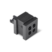 HellermannTyton - Kabelführung für Gehäuse/Schränke Vierfachtülle VP-S_4/4-5 VarioPlate 4-5 mm − 20 Stück