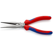 Knipex - Flachzange Flachrundzange 26 12 200 SB mit Schneide, 200mm