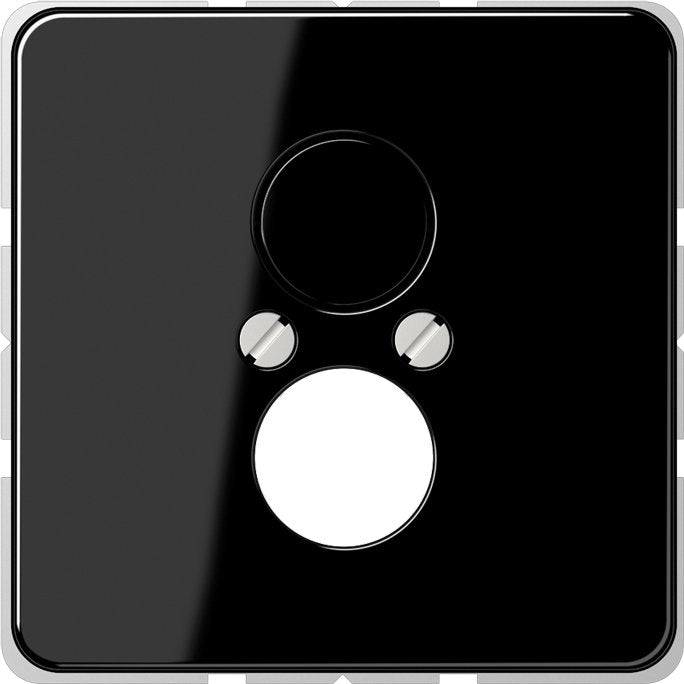 Jung - Einsatz/Abdeckung für Kommunikationstechnik Abdeckung sw CD 562 SW für 2 Kleinst.Dosen