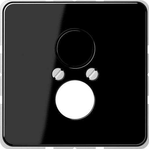 Jung - Einsatz/Abdeckung für Kommunikationstechnik Abdeckung sw CD 562 SW für 2 Kleinst.Dosen