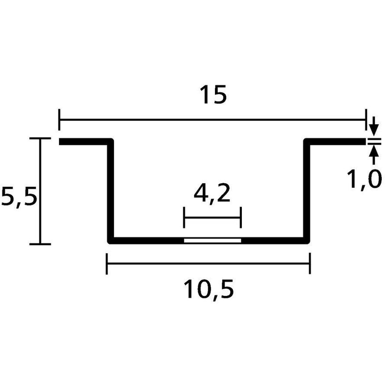 HellermannTyton - Tragschiene DELTA2F weiss Chrom 100m − 100 Meter