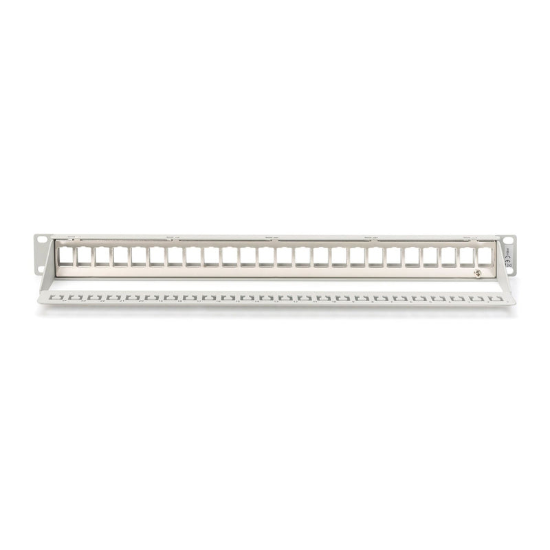 DIGITUS - Patchpanel Kupfer Modular Patch Panel gesch. DN-91410 24Port,Blank,1HE,gr