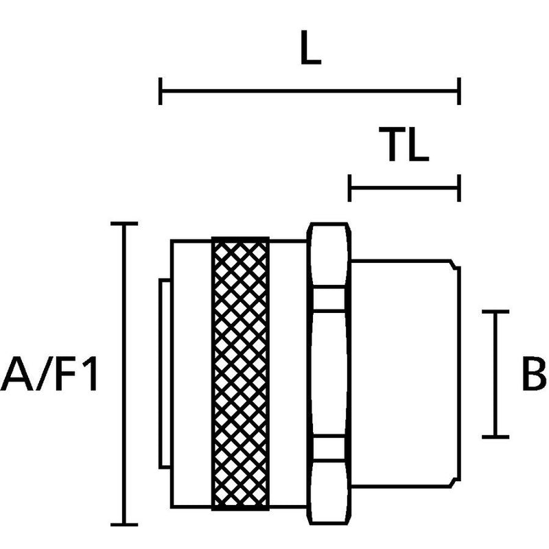 HellermannTyton - Metall-Schutzschlauch-Verschraubung Verschraubung PCS10-FM-M12 si − 10 Stück