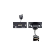 Kramer - Kommunikationstechnik-Adapter Wall-Plate Einsatz WU-AA(B) schwarz