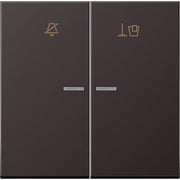 Jung - Abdeckung/Bedienelement für Installationsschalterprogramme Hotelwippe Innenstelle AL RU KO5 M D n.stören,Zimmer aufr