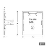 LTS Licht&Leuchten - Mechanisches Zubehör/Ersatzteile für Leuchten Enddeckel LK-Z 070.001 sw VE2 schwarz (2Stück)