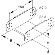Niedax - Bogen für Kabelrinne Gelenkstücke RGE 110.100 F
