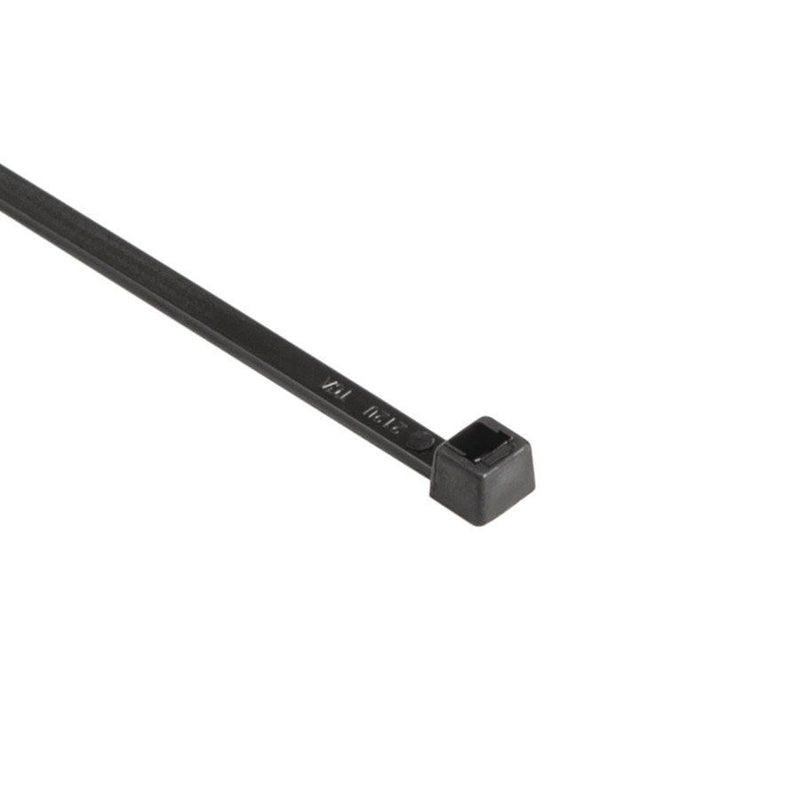HellermannTyton - Kabelbinder T50R-W-BK-C1 − 100 Stück