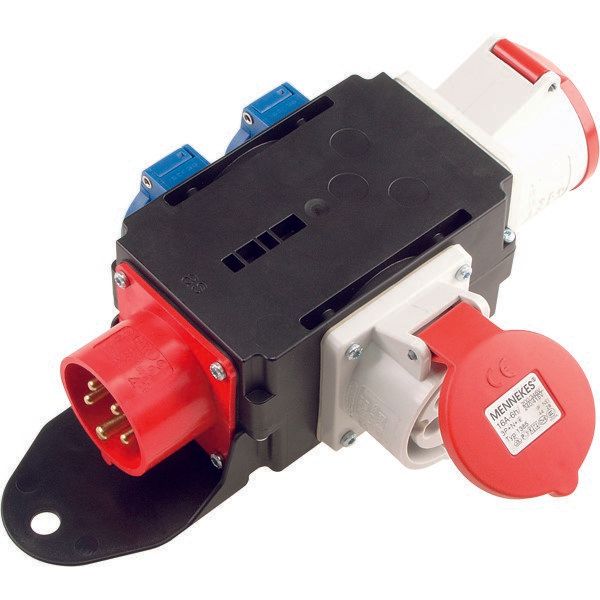 Bachmann - CEE-Steckdosen-Kombination (IEC 60309) CEE-Adapter 349.006 1xSt.16A 1xDose 16A