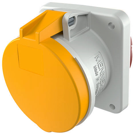 Mennekes - CEE-Anbausteckdose (IEC 60309) Anbaudose TA 1260A 63A,3p,4h,110V,IP44