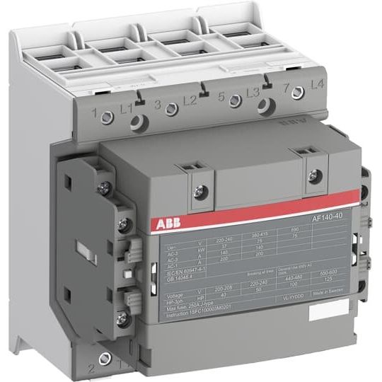 ABB Stotz S&J - Leistungsschütz zum Schalten von Wechselstrom Schütz AF140-40-22-12 48-130V 50/60Hz / DC