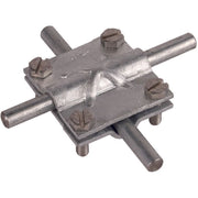 DEHN - Verbinder für Blitzschutz Kreuzstück St/tZn KS8.10810FL30OVSTTZN f.Rd 8-10/8-10mm