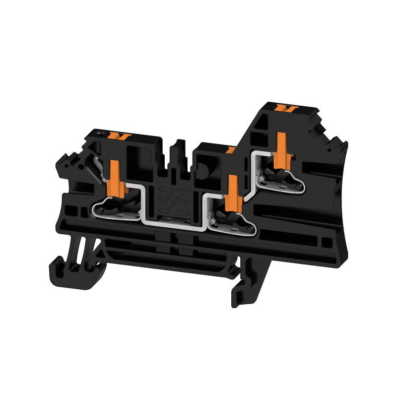 Weidmüller - Durchgangs-Reihenklemme Klemme, PUSH IN, schwarz AL3C 2.5 BK − 50 Stück