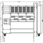 Hensel - Verteilerschrank für Energieversorgung Ladeverteiler Mi EV 11kW 18000 f.18 Ladep. a 11kW