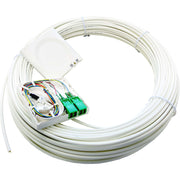 Idea Optical - Kommunikationsanschlussdose LWL FTTH-AP-Dose T1 m. Kabel IO1140661823047501 75m 2xLCD/APC rws