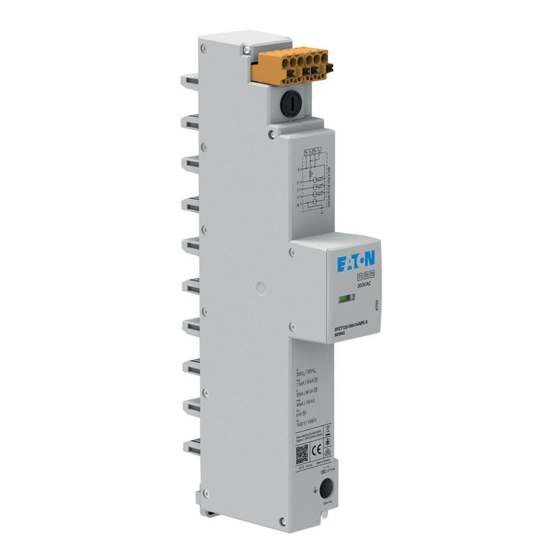 Eaton - Kombi-Ableiter für Energietechnik Überspannungsableiter SPZT123-300/3+NPE-S f.40mm Sammelschiene