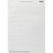 Gira - Bezeichnungsmaterial für Installationsschalterprogramme Beschriftungsbogen 145000 60,7 x 11,8mm