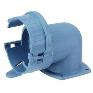 Flexa - Kunststoff-Wellschlauch-Verschraubung Flanschanschluß Multi-WFP 95gr 1teilig,Winkel