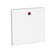Elso - Abdeckung/Bedienelement für Installationsschalterprogramme Wippe mit Linse rot WDE002026 für Exxact weiss