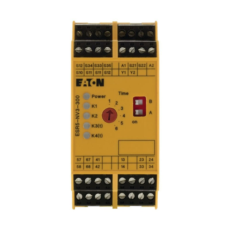 Eaton - Gerät zur Überwachung von sicherheitsgerichteten Stromkreisen Sicherheitsrelais Not-Halt ESR5-NV3-300 24V DC rückfallverz