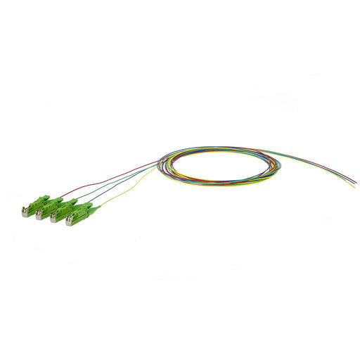 Metz Connect - LWL-Pigtail OpDAT Pigtail E2000-APC 150Q1MA0020E4 OS2, 4 Farben − 4 Stück