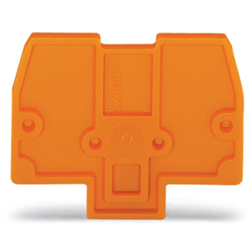 WAGO - Abschluss- und Zwischenplatte für Reihenklemme Abschlußplatte 870-924 2mm orange − 25 Stück