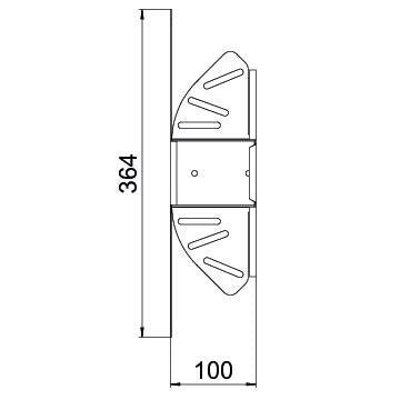 OBO Bettermann - Bogen für Kabelrinne Bogen, winkelverstellbar RB W 610 FT 60x100 tauchfeuerv
