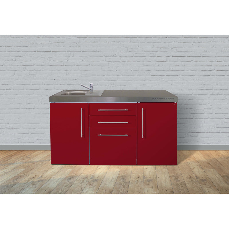 Stengel - Mini-Küche Miniküche Premiumline MPBBR160KSBOKSreBliS Bordeauxrot