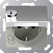 Jung - Steckdose SCHUKO-Steckdose 16A 250V A 1520 BFKLSL AL Klappdeckel