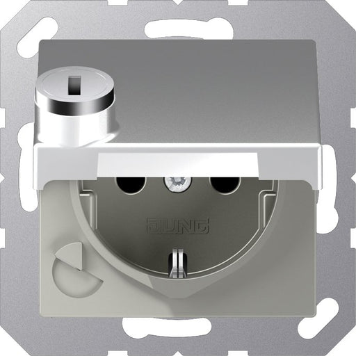 Jung - Steckdose SCHUKO-Steckdose 16A 250V A 1520 BFKLSL AL Klappdeckel