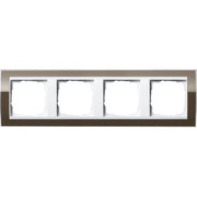 Gira - Abdeckrahmen 4fach 0214763 klar braun