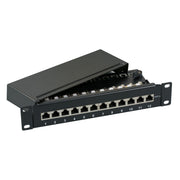 EFB-Elektronik - Patchpanel Kupfer Mini-Patchpanel 37736.12 12xRJ45, grau