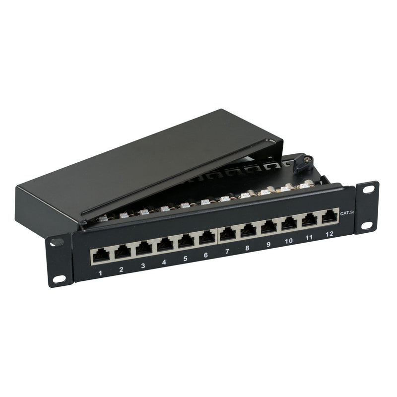 EFB-Elektronik - Patchpanel Kupfer Mini-Patchpanel 37736.12 12xRJ45, grau
