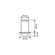 ESYLUX - Bewegungsmelder/Präsenzmelder komplett Deckeneinbau-Präsenzmelder PD-C 360i/6 mini 360 Grad
