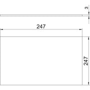 OBO Bettermann - Montagedeckel für Zugdose Blinddeckel DUG B 9 f. GES9 in Montaged