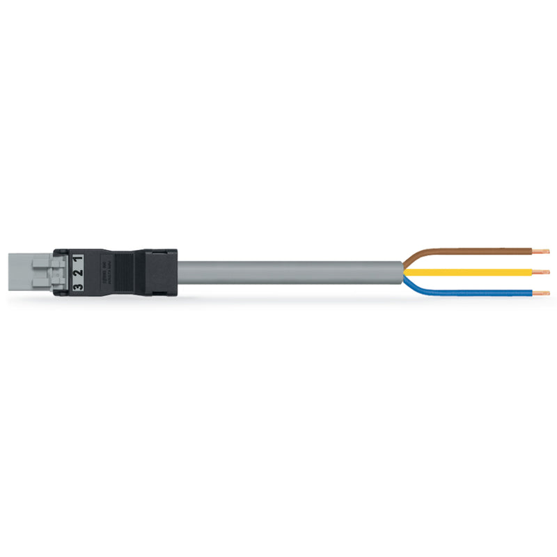 WAGO - Konfektionierte Leitung für steckbare Gebäudeinstallation konfekt. Anschlussleitung 891-8993/206-803 Eca,Stecker