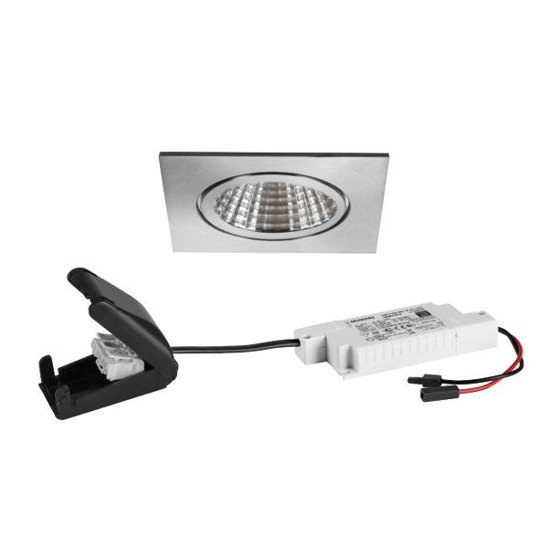 Brumberg Leuchten - Downlight/Strahler/Flutlicht LED-Einbaudownlight 230V 39476423 3000K quadratisch