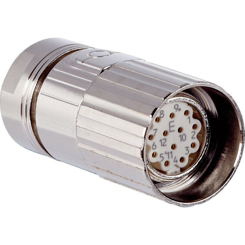 Sick - Rundsteckverbinder, feldkonfektionierbar (Industriesteckverbinder) Leitungsdose DOS-2312-G M23, 12-pol., gerade