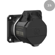 Walther Werke - CEE-Anbausteckdose (IEC 60309) CEE NEO Anbaudose FW412303CC gerade 1 6A 3P 3h