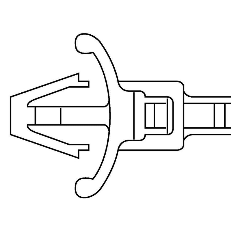 HellermannTyton - Kabelbinder Befestigungsbinder RT50RSF-PA66-BK(100) 215x4,6 schwarz − 100 Stück