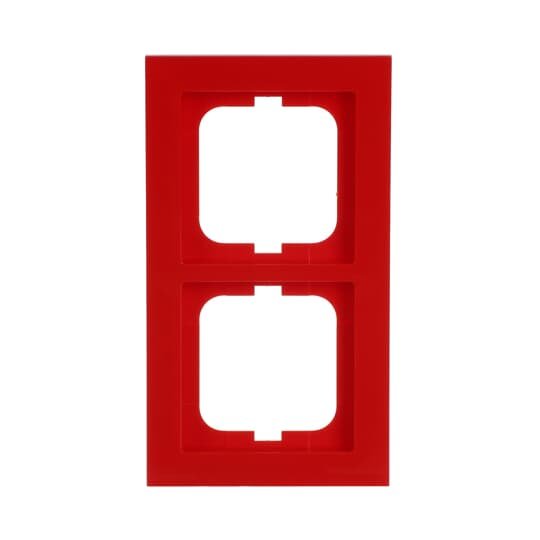 Busch-Jaeger - Abdeckrahmen Rahmen 2-fach 1722-287 rot  − 1 Stück
